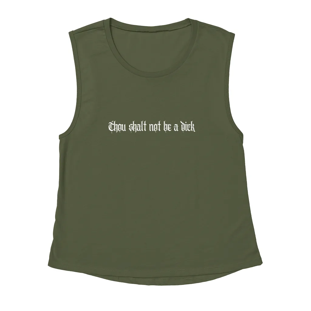 Thou Shalt Not Be A Dick 2 Tank Tops