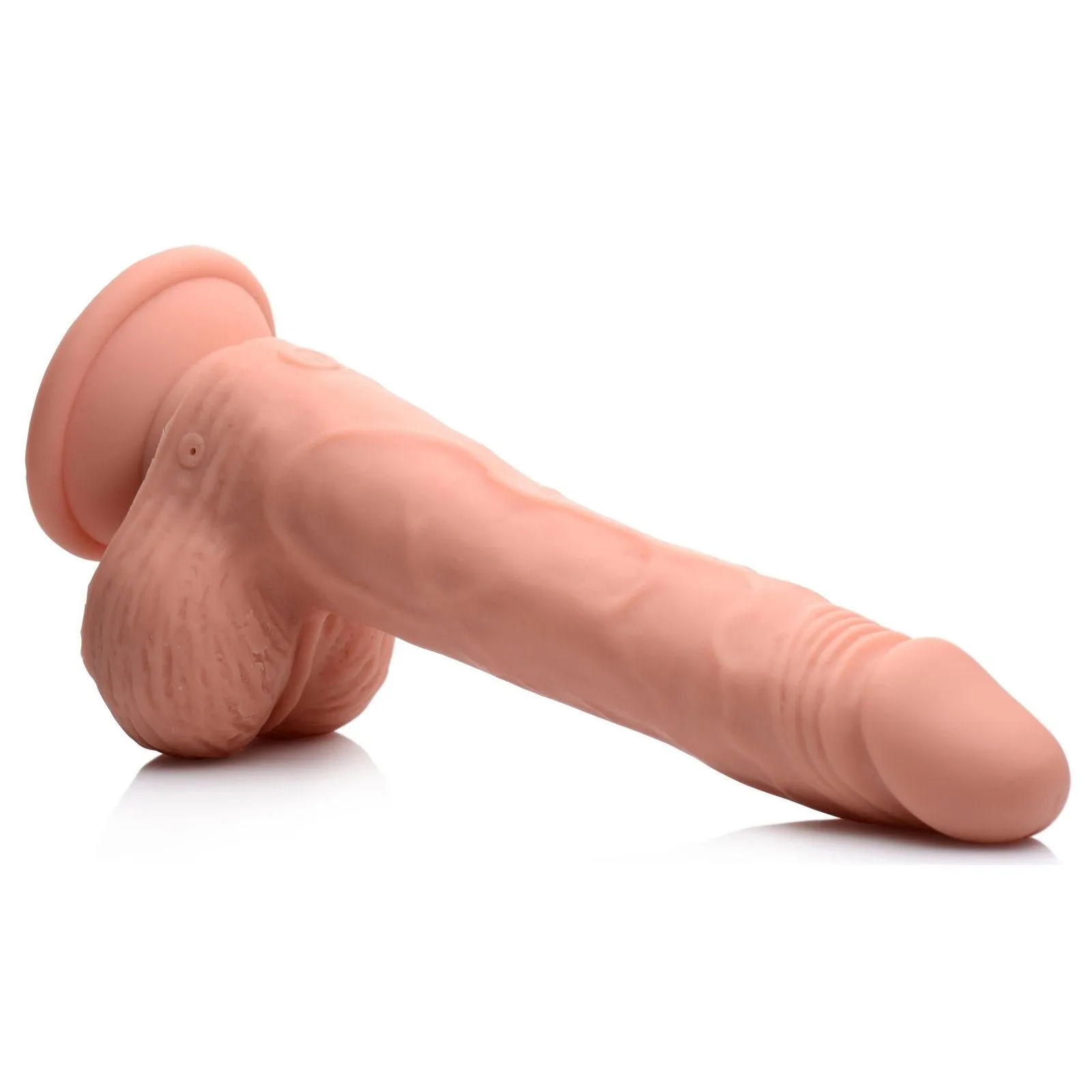Thrusting And Vibrating 8 Inch Dildo - Light