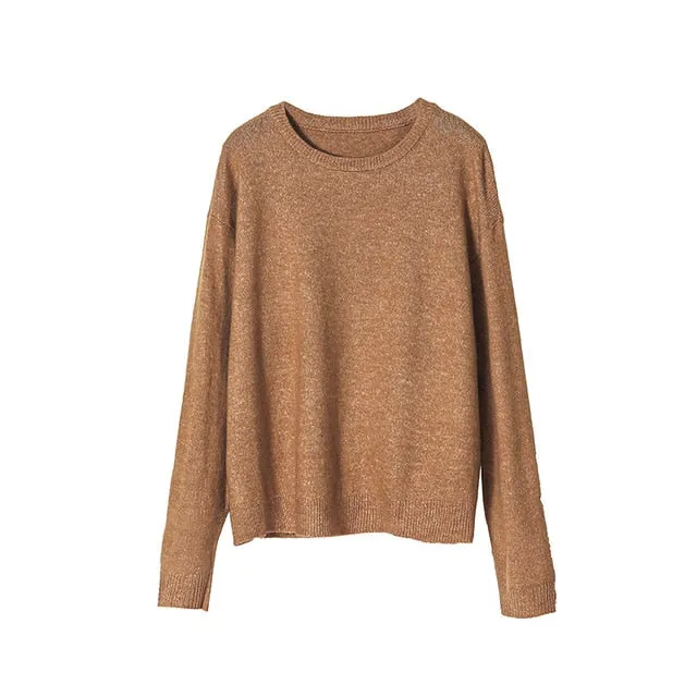 Toppies womens sweater knitted tops round neck