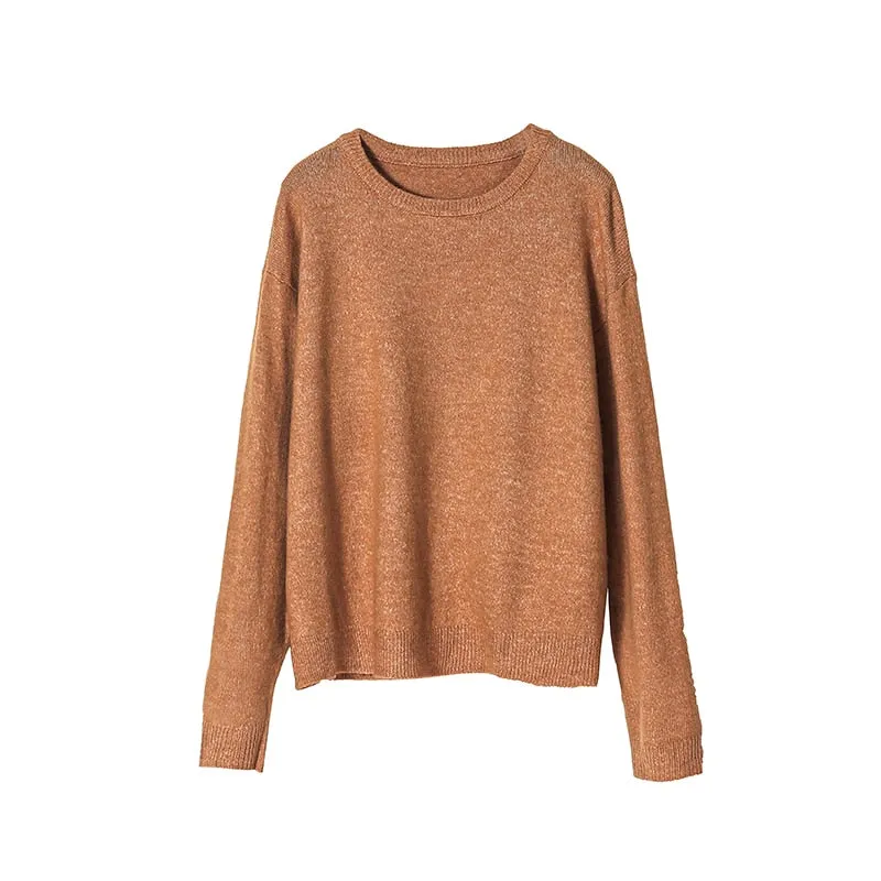 Toppies womens sweater knitted tops round neck