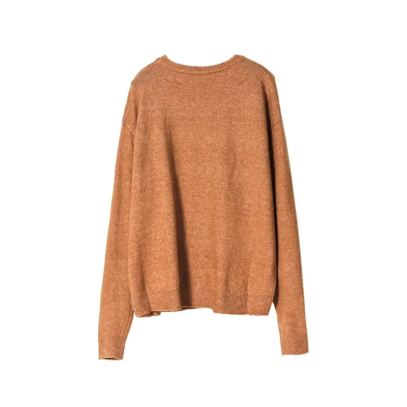 Toppies womens sweater knitted tops round neck