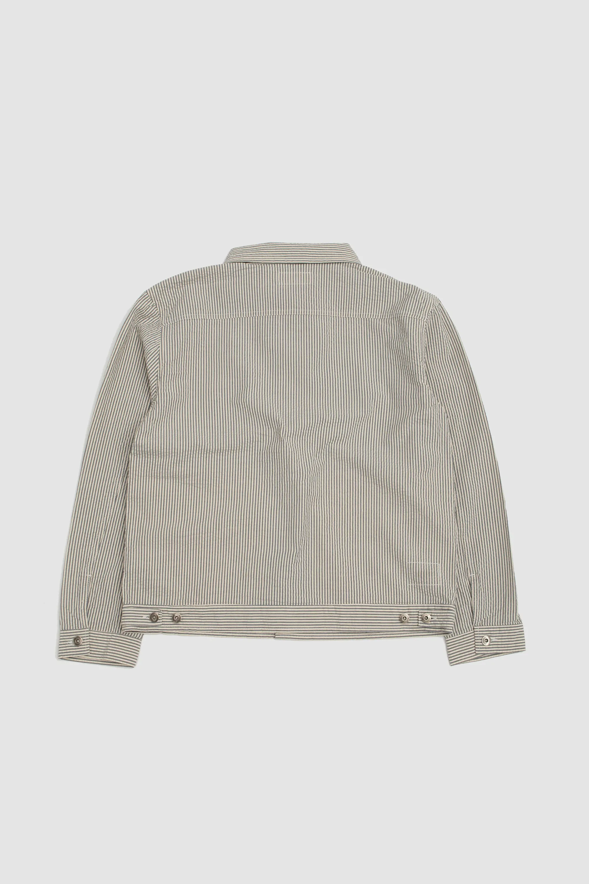 Trucker Jacket Derby Stripe Grey