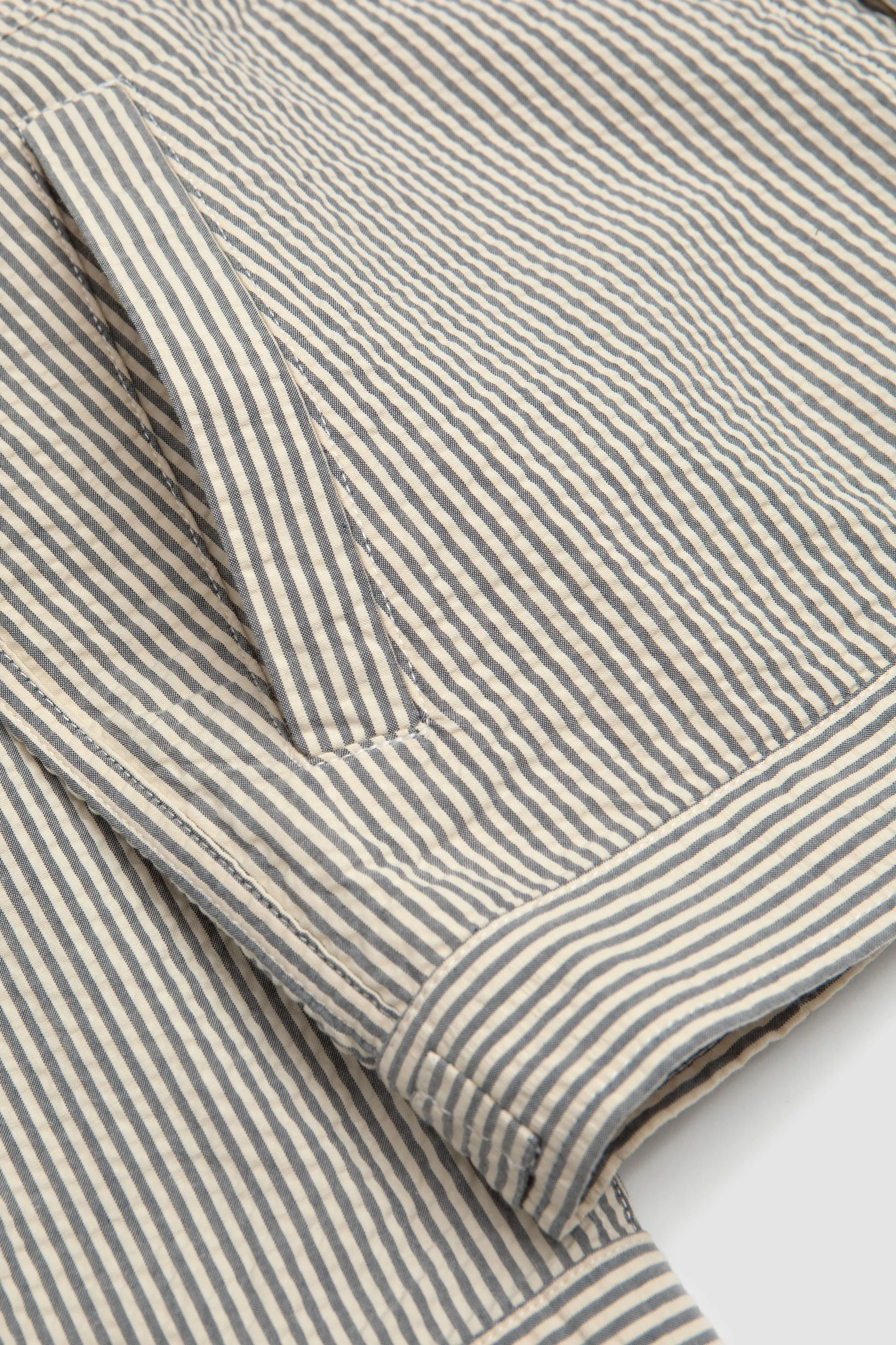 Trucker Jacket Derby Stripe Grey