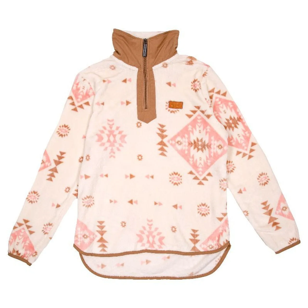 Y Neck Pull Over Caramel