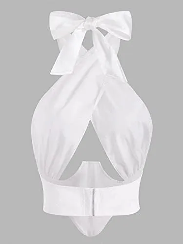 ZAFUL Women's Halter Crop Top