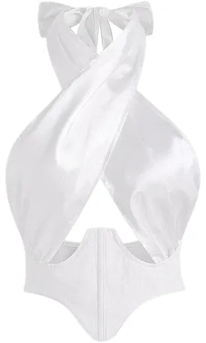 ZAFUL Women's Halter Crop Top
