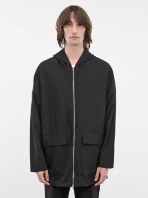 Zip-Up Cargo Hoodie (AB42-029-BLACK)